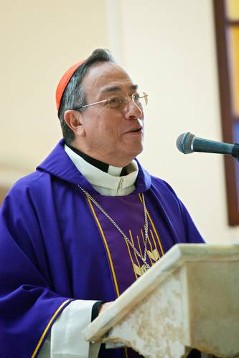 Kardinal Rodriguez Maradiaga beim Gottesdienst