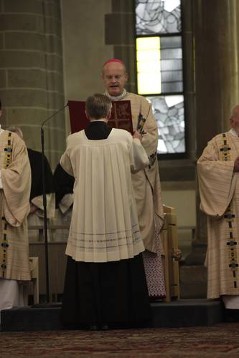 Bischof Franz-Josef Overbeck von Essen während der Messe.