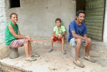 Landarbeiter José Rodrigues Alves und Familie