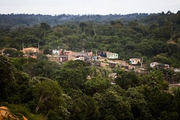 Blick auf das Stadtviertel Nova Victoria am Stadtrand von Manaus
