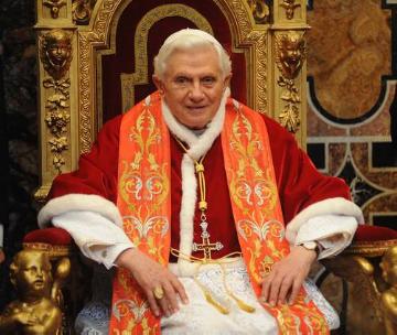 Papst Benedikt XVI. hat am 10. Januar 2011 einen Neujahrsempfang für das Diplomatische Corps in der Sala Regia unter den Fresken Michelangelos gegeben.